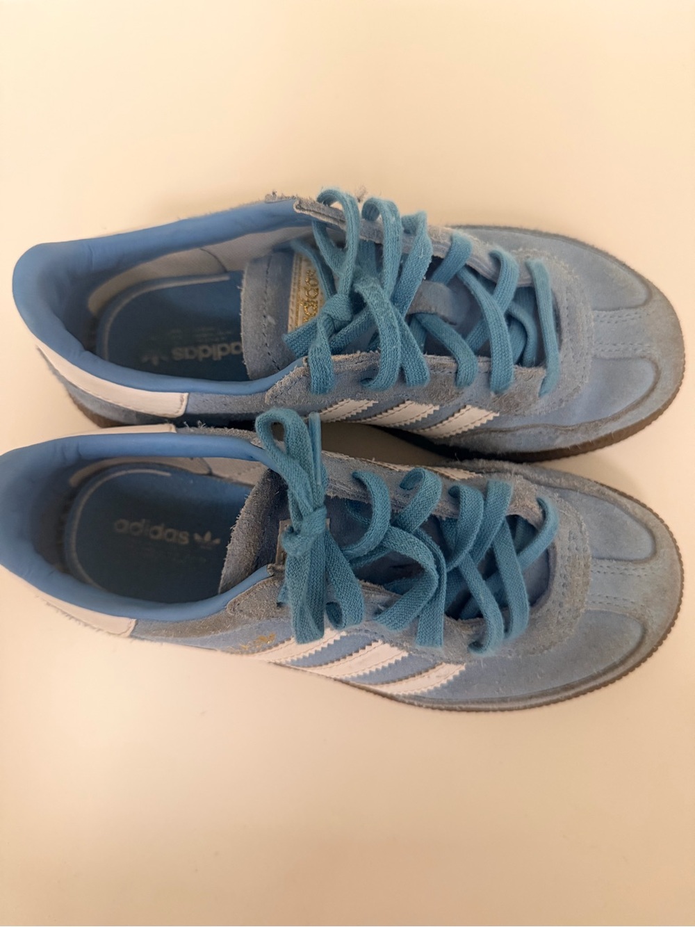 Adidas Spezials Size: 13.5 Light Blue Kids Suede Lace-Up Sneakers - Picture 5 of 7